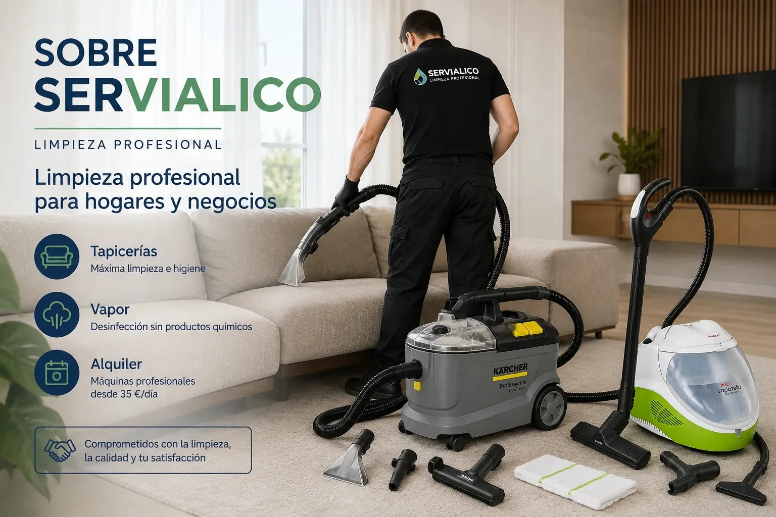 Sobre SERVIALICO, limpieza profesional para hogares y negocios